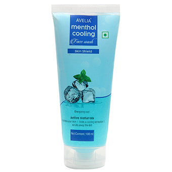 2.Avelia Menthol Cooling Face Wash