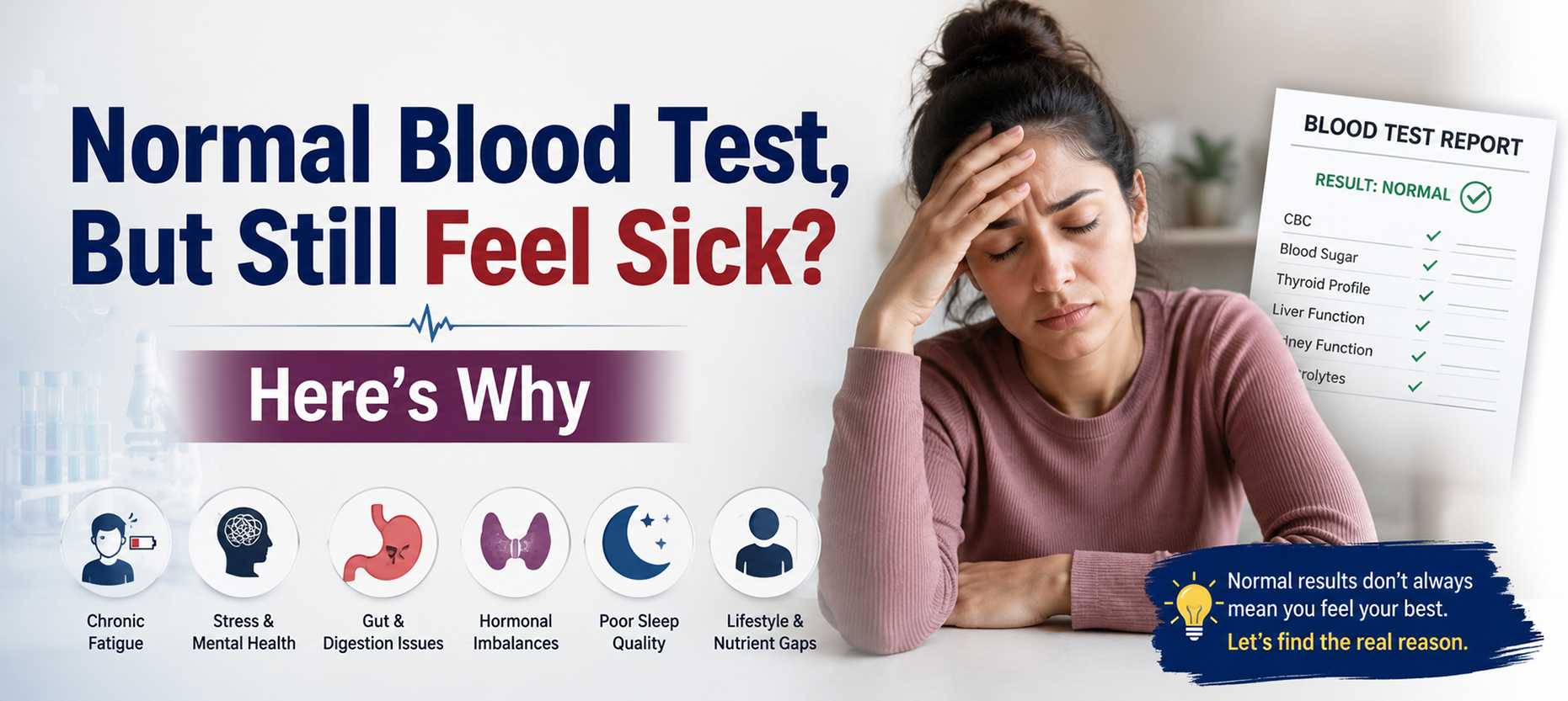 Normal Blood Test Report, But Still Feel Sick Here’s Why